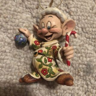 9 PIECE Disney Showcase Jim Shore Snow White 7 Dwarfs Christmas Ornament Set 3