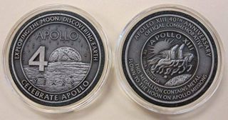 Apollo 13 40th Anniversary Medallion Contains Metal Flown To The Moon On Apollo
