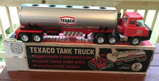 1960`s Texaco Tank Truck Republic Tool & Mfg Co Gas & Oil Pressed Steel Nmib Usa