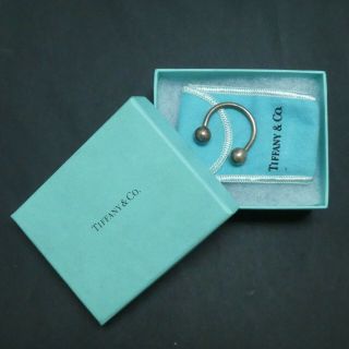 Tiffany & Co Sterling.  925 Silver Horse Shoe Key Chain With Pouch And Box 1.  25 "