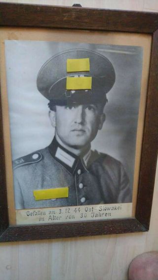Ww2 Portrait Of A German Soldier Killed In 1944 World War Ii