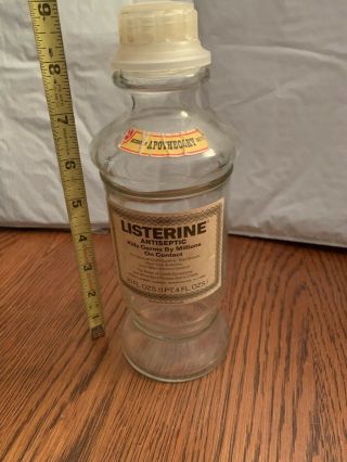 Vintage Listerine Paper Label Bottle Medicine Apothecary