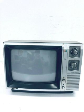 Ktv Magicstripe 13 " Crt Woodgrain Vintage 1986 Television Dials& Knobs