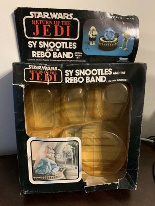 Star Wars Sy Snootles Rebo Band Cardback W Attch Bubble 1983 Kenner Vintage