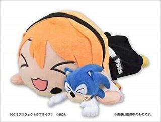 Love Live Jumbo Nesoberi Plush Doll Rin Hoshizora & Sonic Japan 40cm