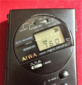 Vintage Aiwa HS - R20 Portable Cassette Boy Walkman Player.  Great 2