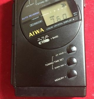 Vintage Aiwa HS - R20 Portable Cassette Boy Walkman Player.  Great 3