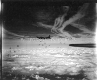 Org Wwii Photo: American B - 17’s In Flak Over Germany,  1944