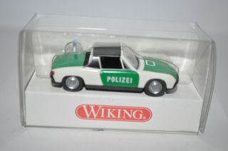 Wiking 864 15 - Vw Porsche 914 (" Polizei ") For Marklin W/box