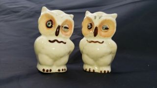 Vintage Salt & Pepper Shakers: Shawnee Owls,