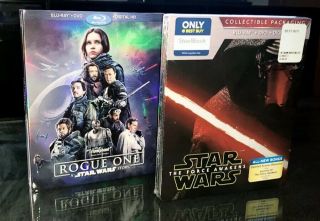 Star Wars The Force Awakens Blu - Ray Steelbook,  Rogue One