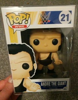 Moc Funko Wwe Wrestling Andre The Giant 21 Vaulted Wwf W/ Pop Protector