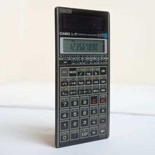 Vintage Casio Fx - 995 Scientific Calculator Solar Powered Slim Profile
