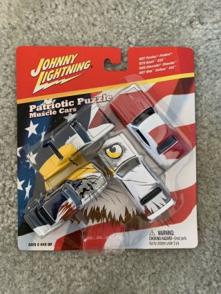 Johnny Lightning Patriotic Puzzle Car Set