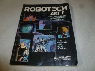 Robotech Book Art 1 Official Guide To The Universe Signed By Reba West 1986 Auto