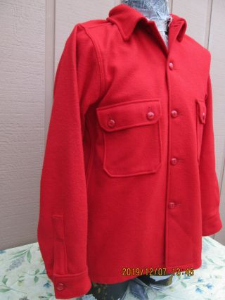 Vintage Boy Scout Red Wool Jacket Made in USA Sz.  40 2