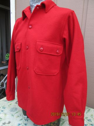 Vintage Boy Scout Red Wool Jacket Made in USA Sz.  40 3