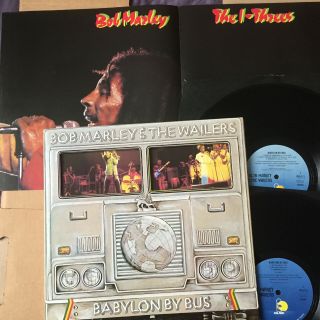 Bob Marley And The Wailers Babylon By Bus Uk 1978 Vinyl 2xlp,  Poster Nm