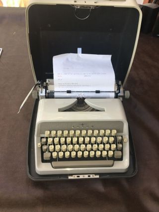 Adler J4 Typewriter With Hard Shell Case Typewriter Vintage German