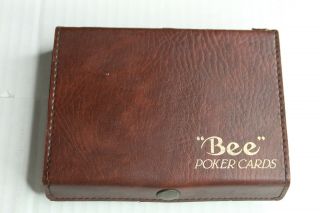 Vintage Bee Playing Poker Card Case With 2 Decks Bee Casino Playing Cards