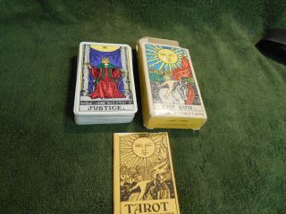 Vintage 1968 Albano Waite Deluxe Edition Rider Tarot Productions Cards Deck