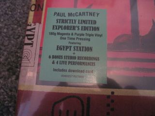 PAUL McCARTNEY Egypt Station STRICTLY LTD EXPLORERS EDN 3 x colour 180g 3