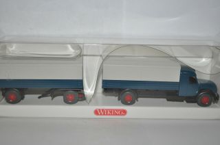 Wiking 855 03 Magirus Saturn 7500 Truck/trailer W/tarps For Marklin - W/box