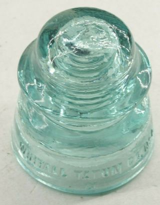 Vintage Glass Utility Insulator Whitall Tatum Co No 4 21 Made In Usa E41l