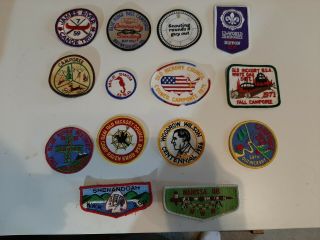 (15) Vintage Boy Scout And Order Of The Arrow Patches 1950s - Early 70s