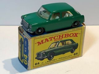 Matchbox Lesney Rw No.  64b M.  G.  1100 Green Made In England