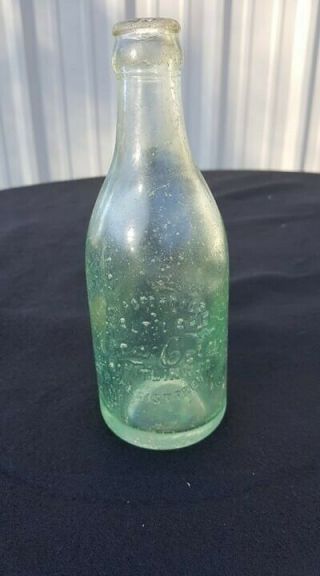 Coca Cola Straight Sided Coke Bottle - - Salt Lake City Utah - - Root