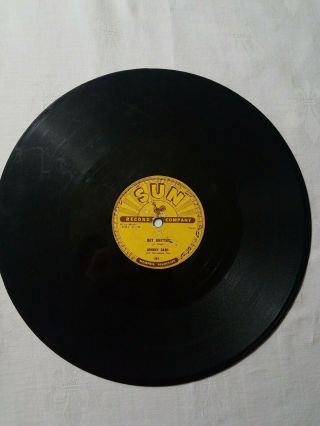 Sun Records (241) Johnny Cash I Walk the Line / Get Rhythm 78 RPM Record 2