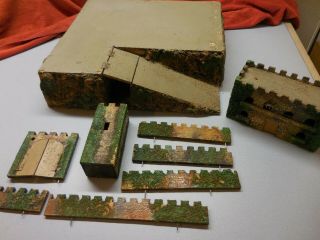 1950 ' S MEDIEVAL CASTLE WITH SOLDIERS - - ELASTOLIN GERMANY 3
