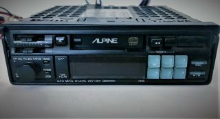 Vintage Alpine 7290 Car Stereo Am/fm Radio / Cassette Player