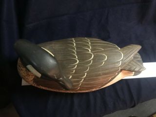 Boyd Decoy Duck Signed By The Artist.  Wooden Carved 1982 - 87