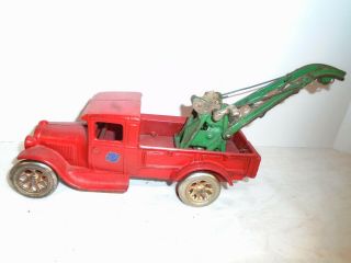 Vintage Arcade Cast Iron Toy Tow Truck