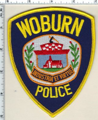 Woburn Police (massachusetts) Shoulder Patch From 1992