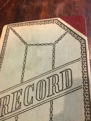 Vintage Shaw’s Record Account Book S300 2