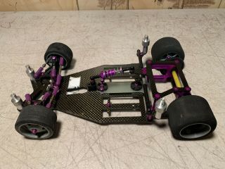 Vintage Team Associated 1/12 Scale Rolling Chassis With Upgrades