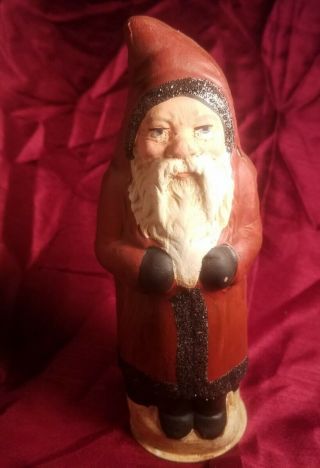 Vintage,  Made In W Germany Paper Mache Santa Figure Candy Container