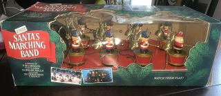 Vtg Mr.  Christmas Santa’s Marching Band - Holiday Musical Animated Euc