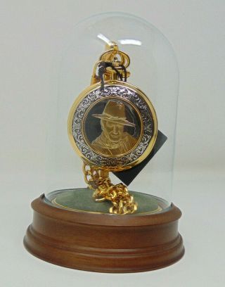 Franklin John Wayne Collectible Pocket Watch (dome & Stand) & Ships