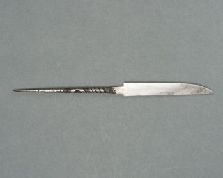 KOGATANA or YAJIRI Antique Japanese short sword knife koshirae tanto kozuka 3