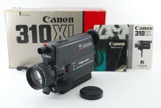 【as - Is】 Canon 310xl 8 Vintage Movie Camera W/ Box Strap From Japan A0335