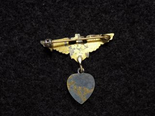 WWII US Navy Pilot Wings Son - In - Service Sterling Silver Pin 2