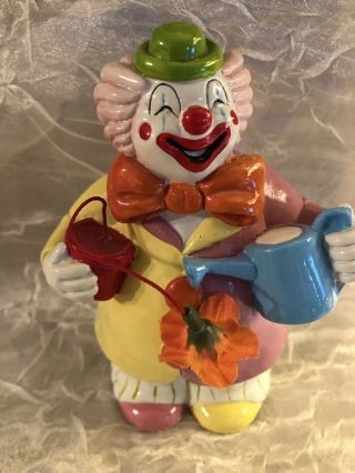 Vintage George Good Corp.  1986 Plastic Clown Penny Bank