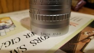 Vintage Angenieux - Bell & Howell 2.  5/75mm (3 Inch) Camera Lens C Mount