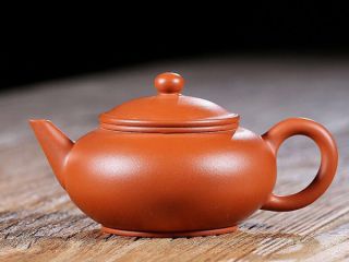 120cc Yixing Zisha Zhuni Clay Teapot " Mengchen Shuiping " Gongfu Tea Pot