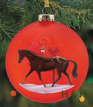 Breyer 700812 Artist Signature Hand - Blown Glass Horse Ornament Christmas - Nib