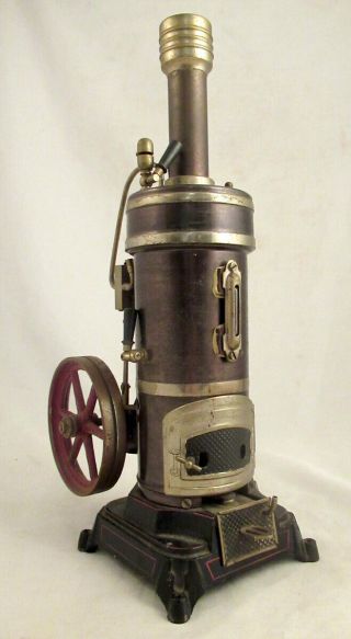 Bing Vertical Live Steam Engine Toy 1920’s Vulcan Model 130/112?